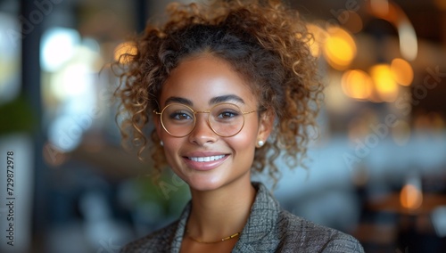 Women's Month Celebrating Diversity with Glasses and a Smile Generative AI © riya