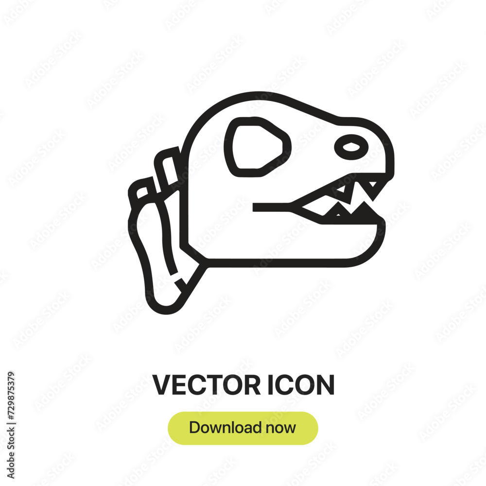 Dinosaur icon vector. Linear-style sign for mobile concept and web design. Dinosaur symbol illustration. Pixel vector graphics - Vector.
Dinosaur icon vector. Linear-style sign for mobile concept and web design. Dinosaur symbol illustration. Pixel vector graphics - Vector.