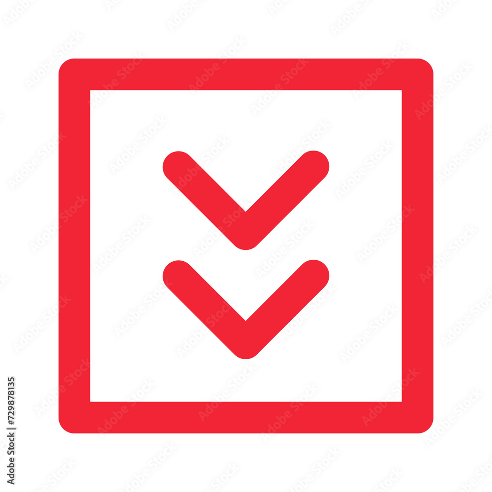 Red arrows sign symbol with transparent background Red arrows sign symbol with transparent background
