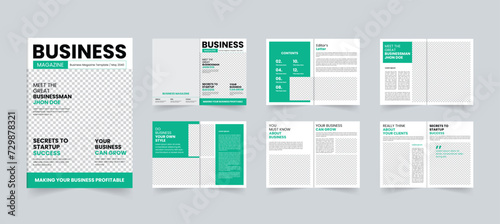 Business Magazine template or business brochure design