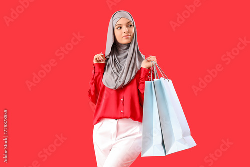 Young Muslim woman in hijab...