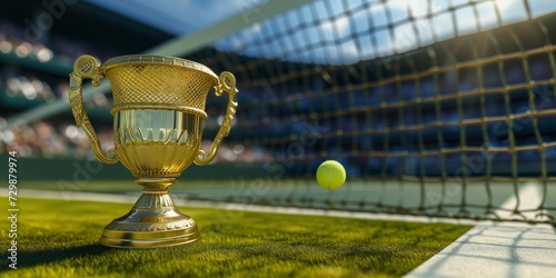 Grass court tennis Trophy © Stelena