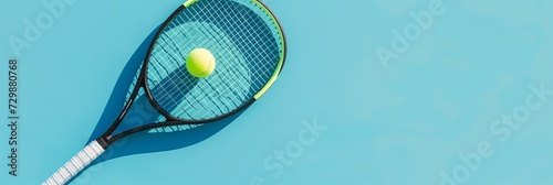 Blue color tennis hard court surface © Stelena