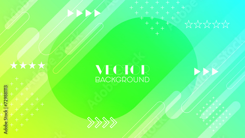 グラデーションと幾何学の背景　ベクター素材