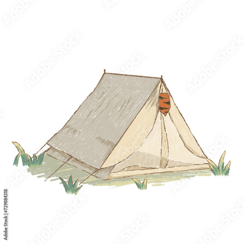 tent isolated on spring © PP