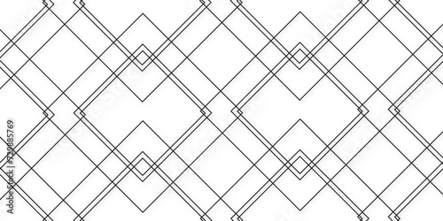 Abstract black, white geometric seamless pattern modern stylish background. geometric vector pattern, repeating thin linear square diamond and rectangle shape. stock line texture and seamless pattern.