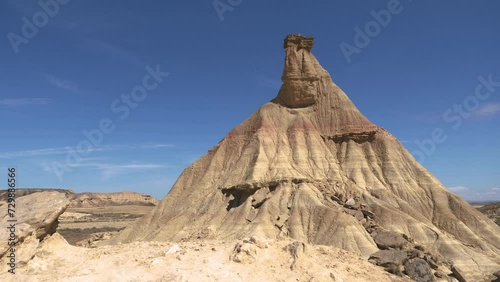 Rock Formation on Bardenas Reales Natural Park, Navarra, Spain photo