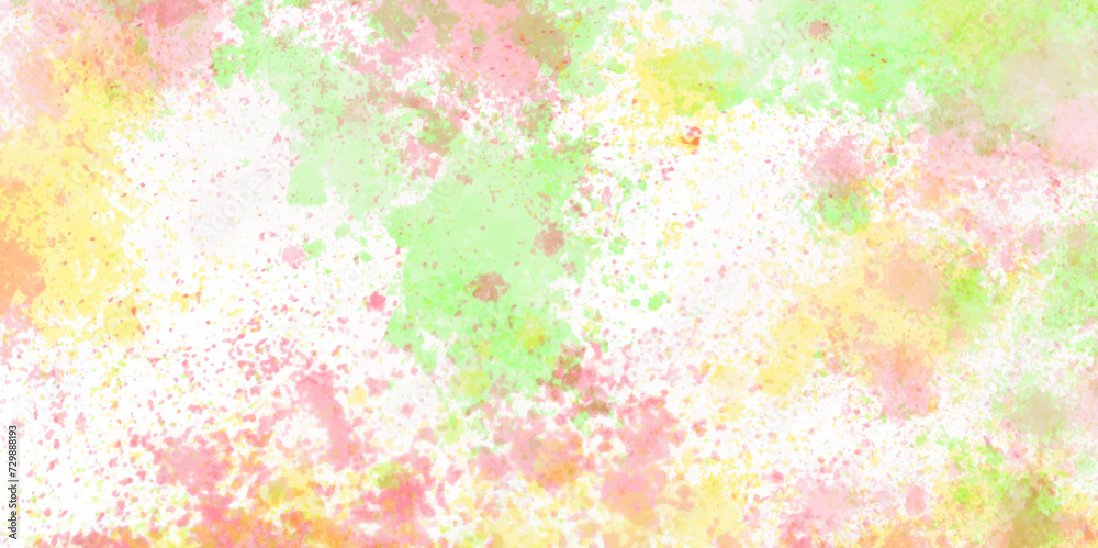 abstract watercolor background with watercolor splashes.  Colorful powder explosion on white background. colorful grunge texture background, vector. Beautiful painted Surface design. Sweet pastel.