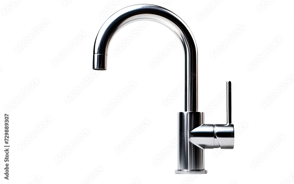 Stainless Steel Sink Tap on a White or Clear Surface PNG Transparent Background. Stainless Steel Sink Tap on a White or Clear Surface PNG Transparent Background.
