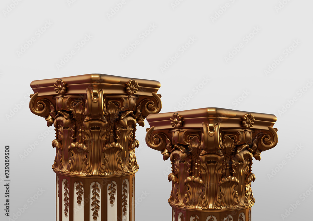 Obraz premium 3d background podium and object