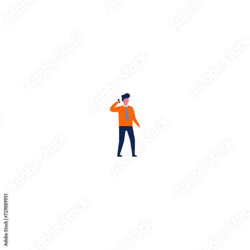 pose of person in orange shirt activity person © Cute