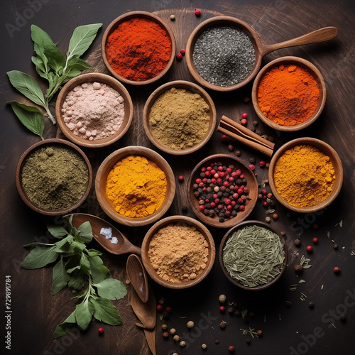 Various spices and herbs
