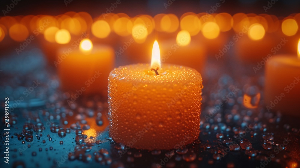 Glowing Candle in a Jar A Monthly Celebration of Self-Care and Mindfulness Generative AI Glowing Candle in a Jar A Monthly Celebration of Self-Care and Mindfulness Generative AI