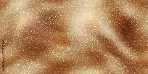 Gold folded seamless lurex pattern with sparkling sequins. Shiny fabric texture with synthetic fibers. Elegant textile bg. Vector illustration