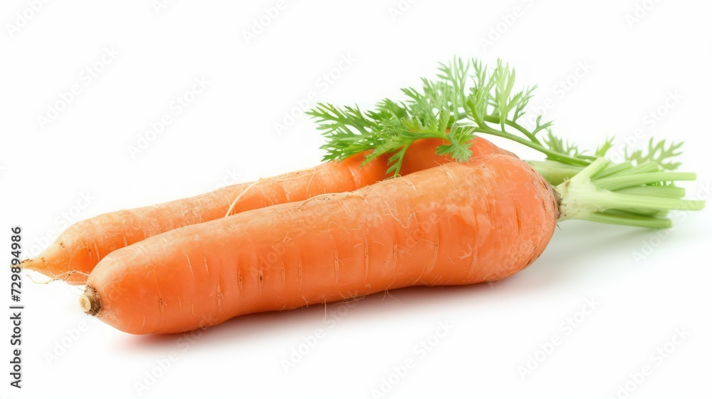 carrots isolated on a white background carrots isolated on a white background