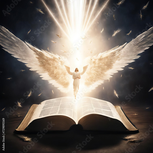 Angel over a book. © 0635925410