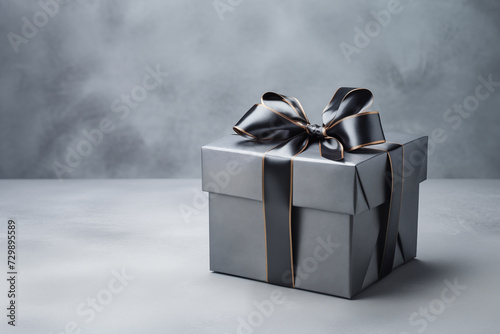 Black Friday gift, box with bow, gift, gift box, box, present, bounty photo