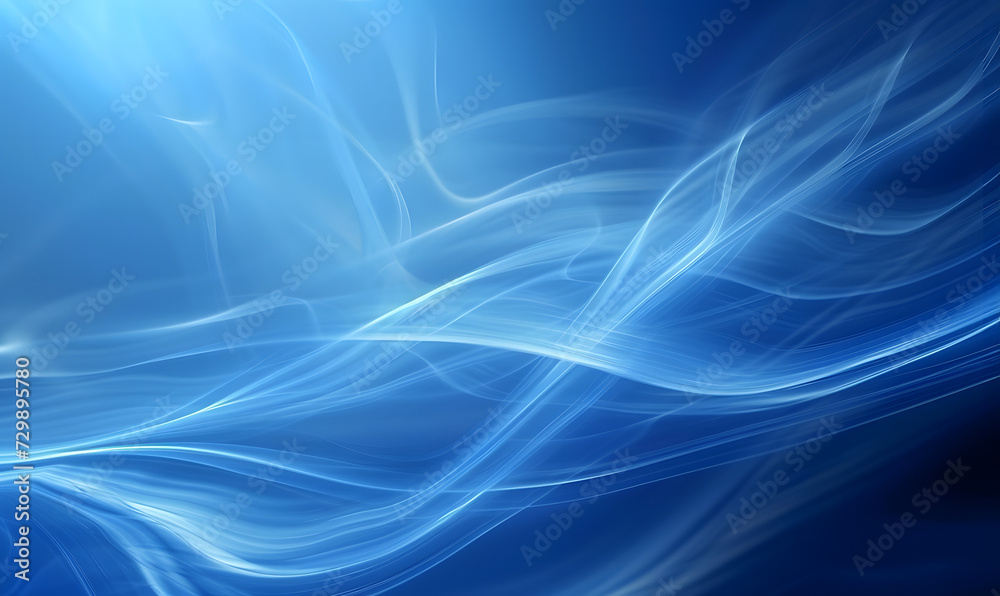 Blue abstract background with some smooth lines in it,Generative AI Blue abstract background with some smooth lines in it,Generative AI