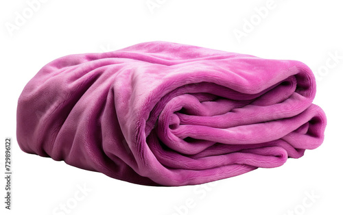 soft fleece lined throw blanket on a White or Clear Surface PNG Transparent Background.