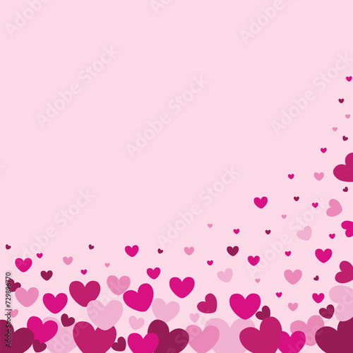 pink background with hearts ,valentines background,design,happy day,vector illustration