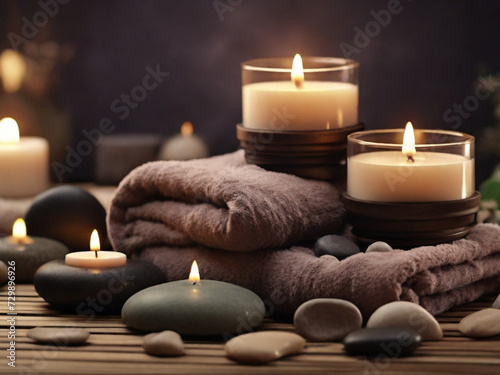 candles HD 8K wallpaper Stock Photographic Image