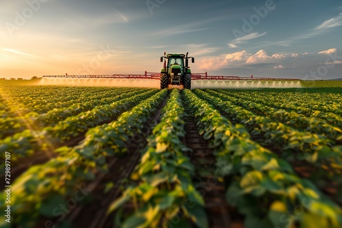 Tractor in Field