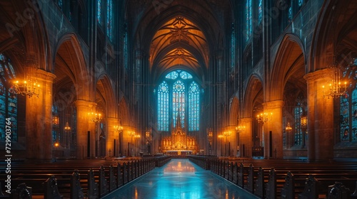 Cathedral of Light A Glimpse into the Past Generative AI