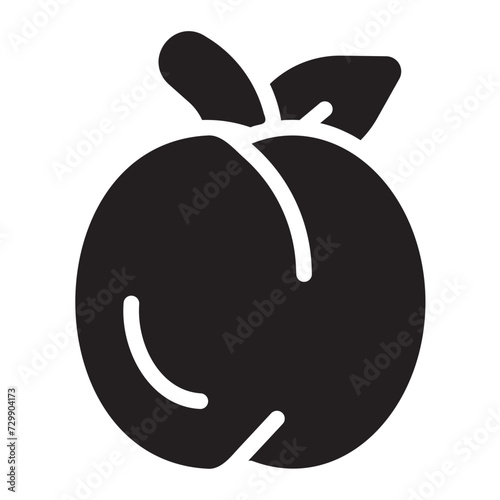 plum glyph icon