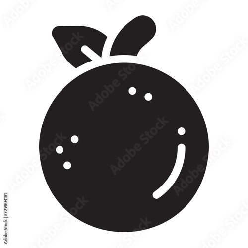 tangerine glyph icon