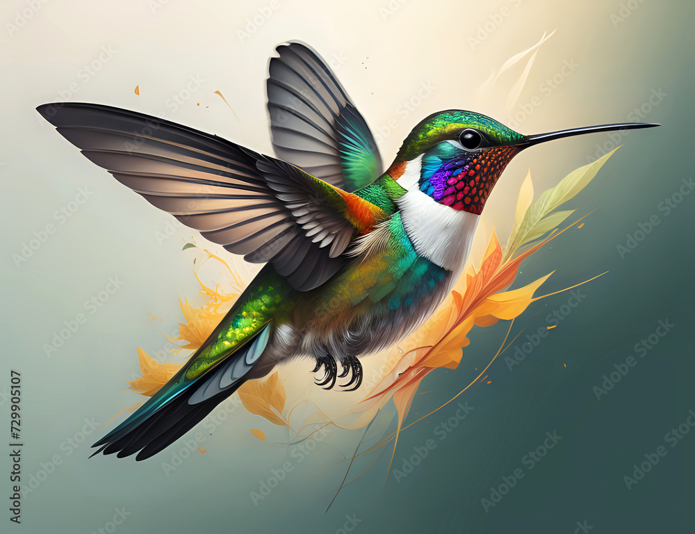 Obraz premium fliegender Kolibri