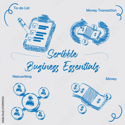 Vector Scribble Business Essentials photo