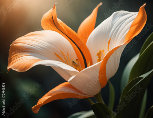 weiß orange Tulpe photo