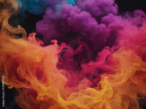  Enchanting Moments with Colorful Smoke Backdrops 