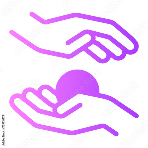 kindness gradient icon