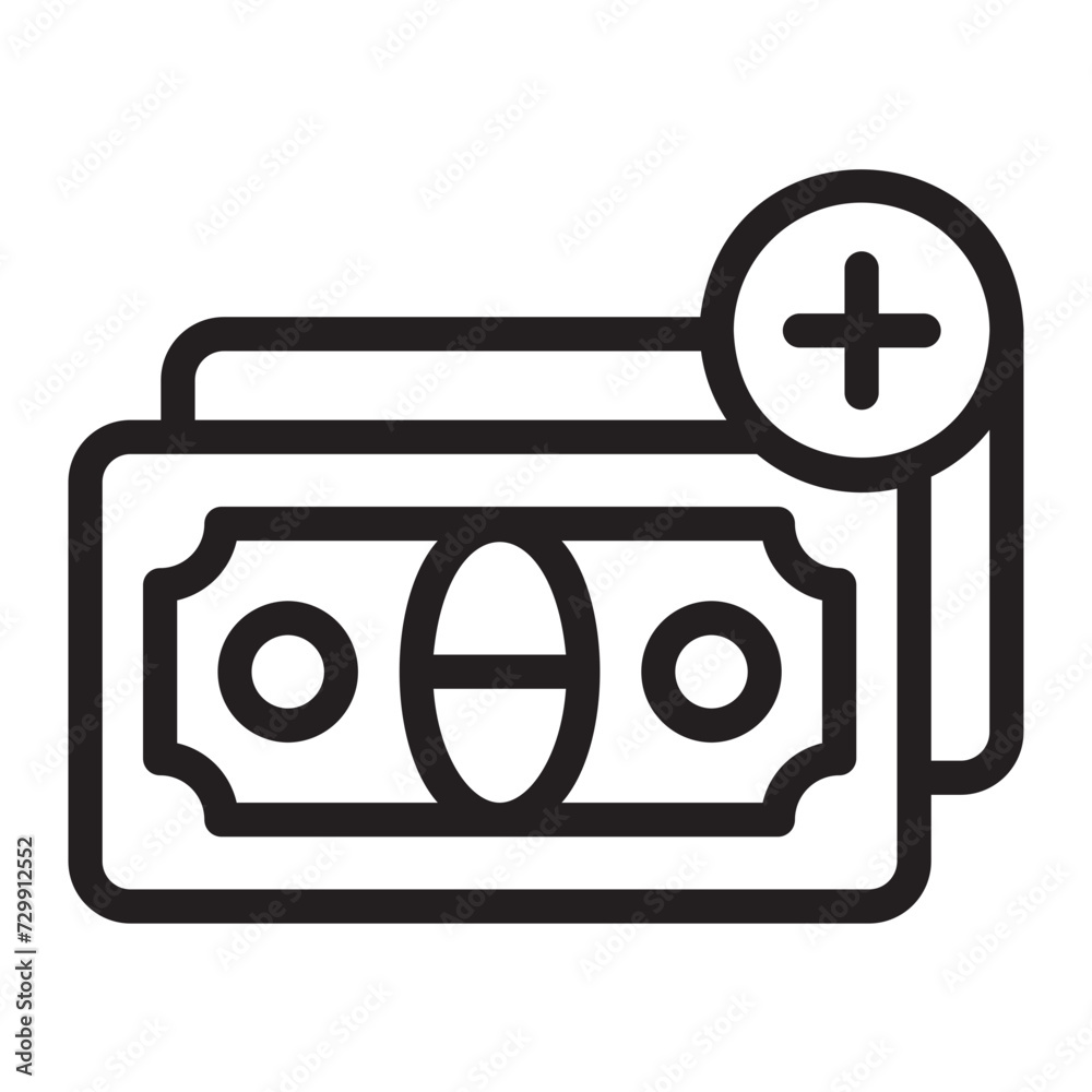 payment line icon payment line icon