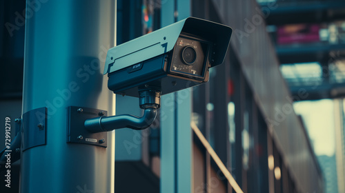 cctv camera symbole of privacy issues and questions
