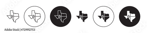 Texas Map Vector Illustration Set. Lone Star Legacy sign suitable for apps and websites UI design style.