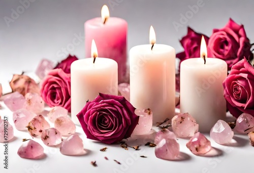 candles and roses 