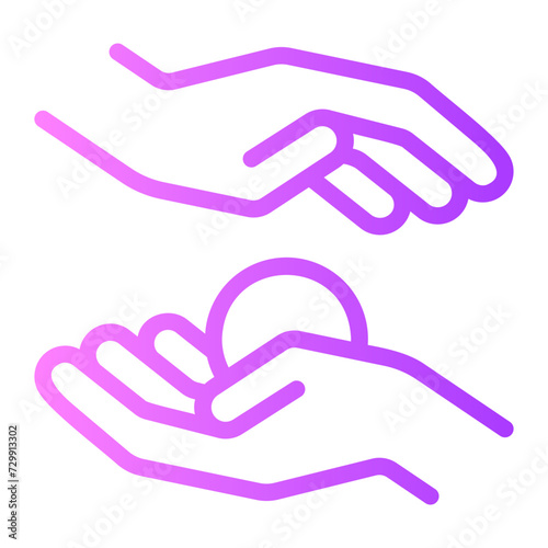 kindness gradient icon