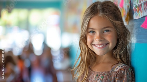 Aspiring Educator: A future teacher's smile reflects their passion for shapin...