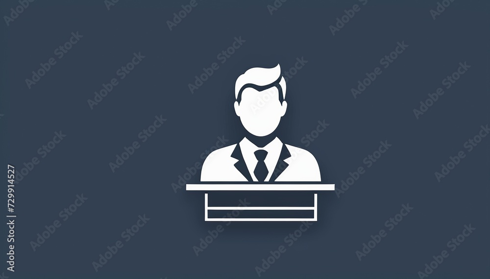 Graphic Design of Teacher Icon for Education Concept Graphic Design of Teacher Icon for Education Concept