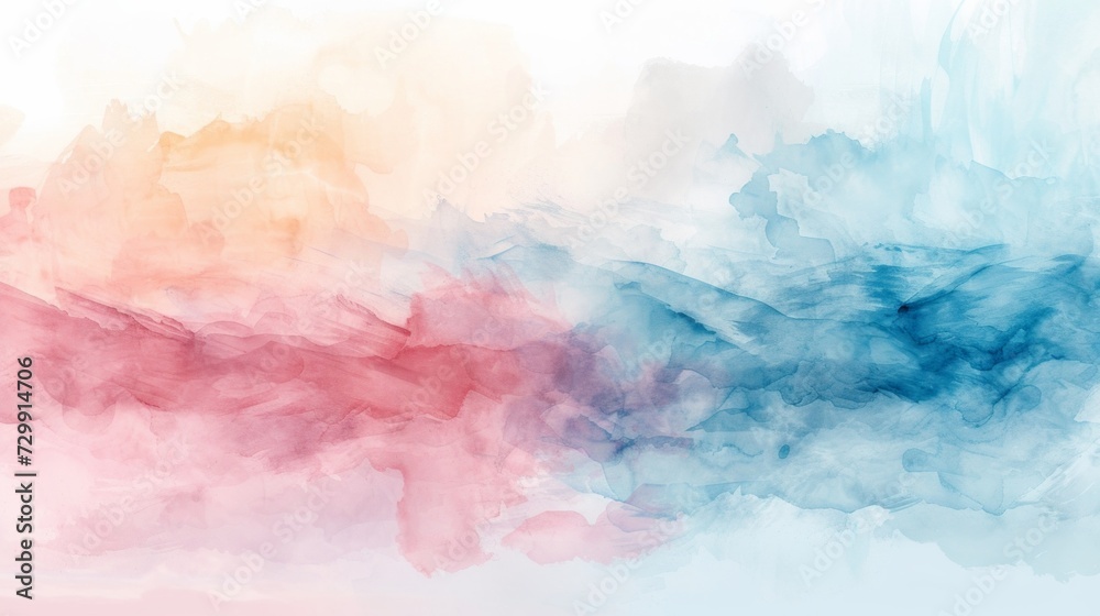Delicate watercolor strokes in pastel hues, resembling a serene spa atmosphere