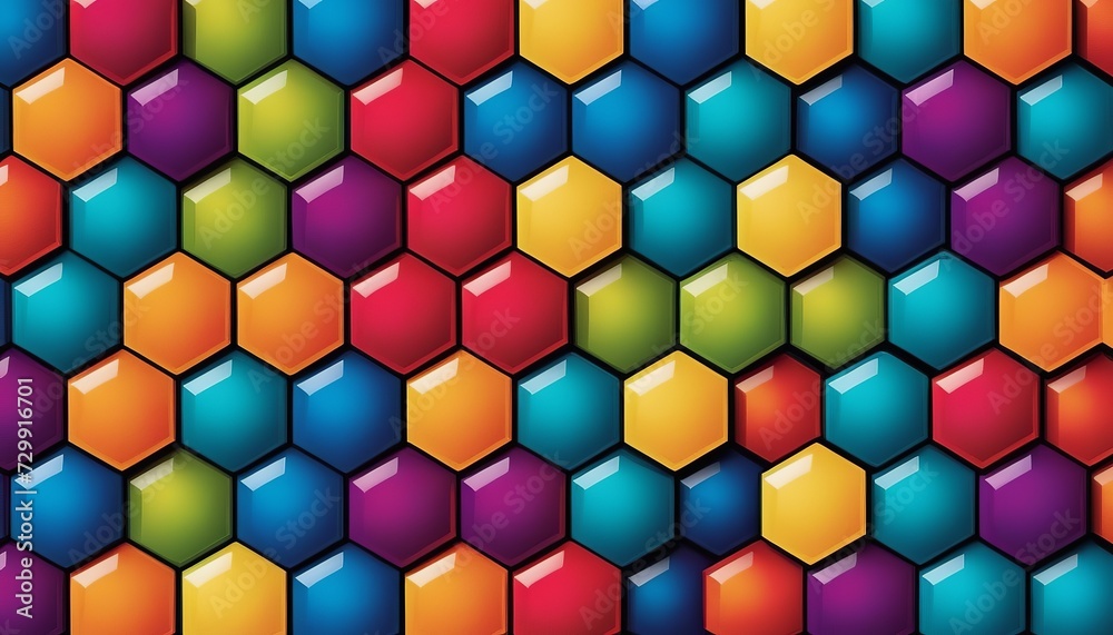 Hexagon Pattern: A Simple and Colorful Background Design