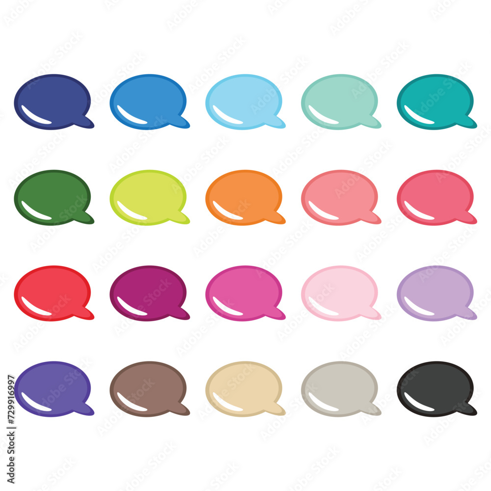 Speech Bubbles Clipart Set Design Bundle Speech Bubbles Clipart Set Design Bundle