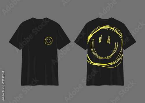 Smile style Vector illustration design for fashion graphics, t shirt prints, sweatshirts.