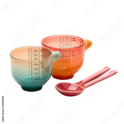 Measuring cup isolated on transparent background