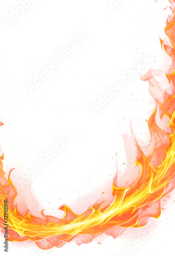 Fire flames isolated (background transparent) png with alpha channel