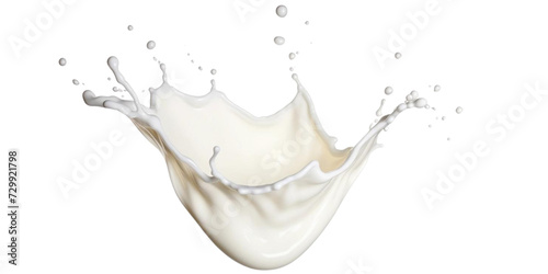 splash of milk on transparent background