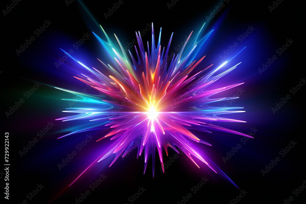 Rainbow Rays Zoom in Motion Effect, Light Color Trails Rainbow Rays Zoom in Motion Effect, Light Color Trails