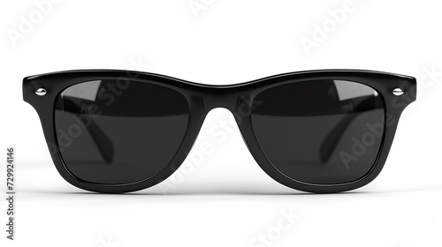 Black sunglasses isolated on white background